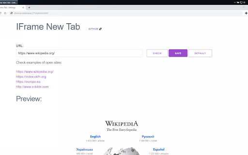 IFrame New Tab