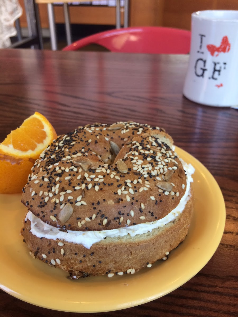 The "everything" bagel.