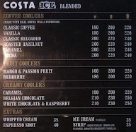 Costa Coffee menu 3