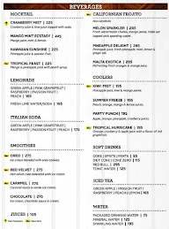 California Pizza Kitchen menu 1