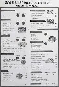 Saideep Snacks Corner menu 4