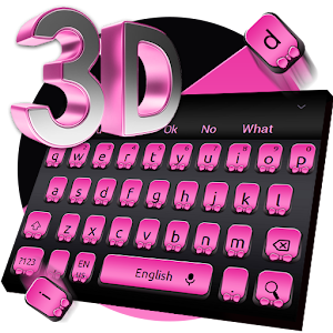Download 3D Pink Bowknot Keyboard Theme For PC Windows and Mac