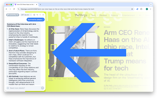 Commity AI: Chat with page - Conversational ChatGPT AI assistant