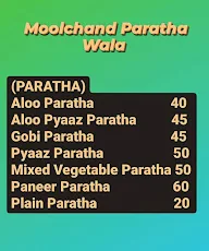 Moolchand Parantha Wala menu 1