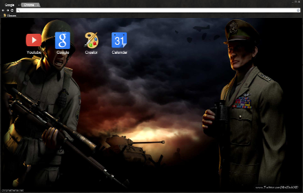 Heroes & Generals - Theme chrome extension