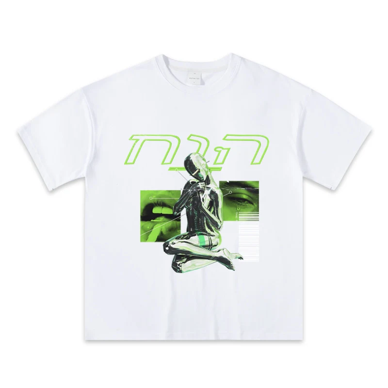 T-Shirt Hip-Hop Tide Brand Ins Street Short-Sleeved Men'S Loose Summer Bottoming Shirt