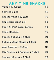 Snacky Snacks menu 2