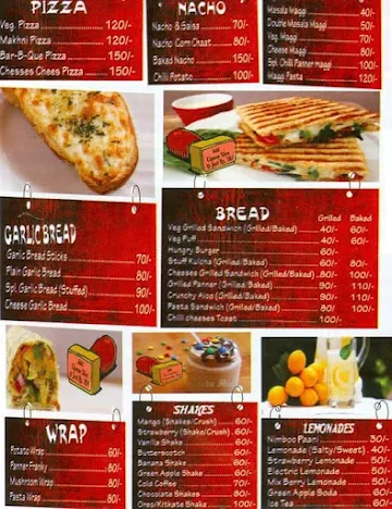 Pasta Hut menu 