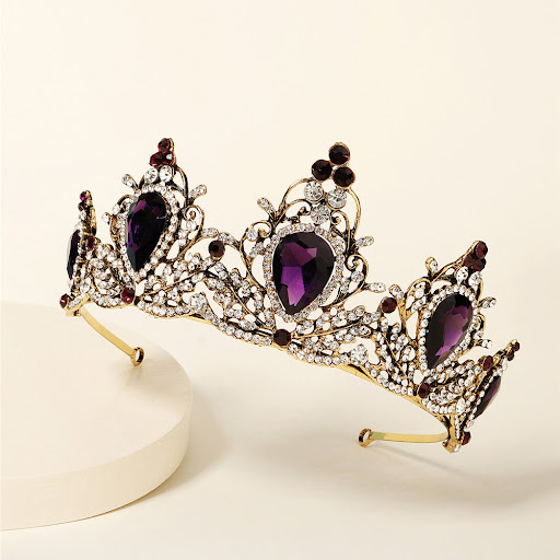 Title 4, Personalized Bridal Crown for Wedding Dress Jew...