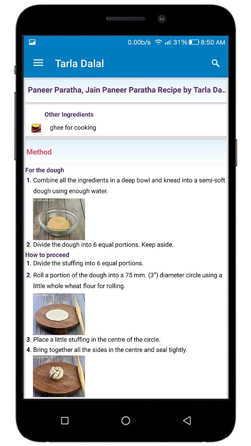    Tarla Dalal Recipes- screenshot  