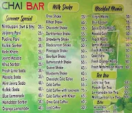 Chai Bar menu 1