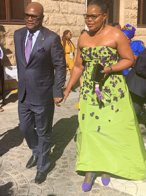 Minister of sport, arts and culture Nathi Mthethwa and his wife, Philisiwe, CEO of the National Empowerment Fund.