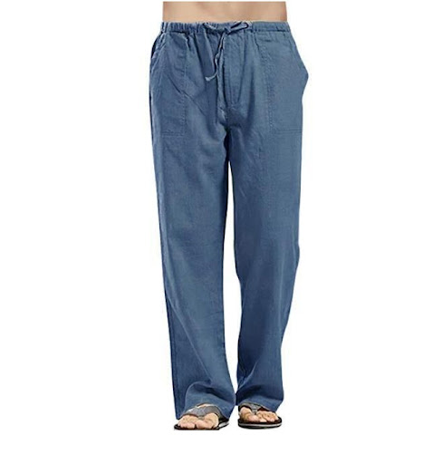 Title 9, Mens Simple Linen Pocket Trousers, perfect for...