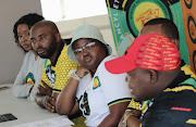 eThekwini ANCYL leaders at a press briefing in Durban on challenges facing the youth. From left, Palesa Lebenga (spokesperson), Thulisa Ndlela (secretary), Nokuthula Zibi-Hlophe (chair), Xolani Matinise (deputy chair) and Ntokozo Ngcobo (deputy secretary).