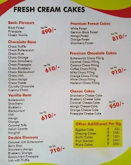 Fresh Cakes menu 5