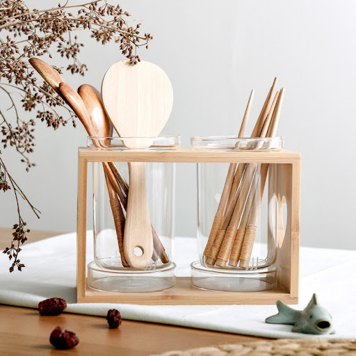 Title 1, Japanese Style Glass Chopstick Holder for Home,...