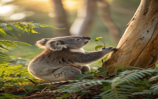 Koala Bear in the Forest wallpaper screenshot 1