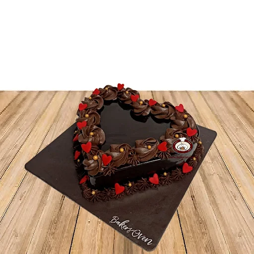 Truffle Rosette Heart Cake