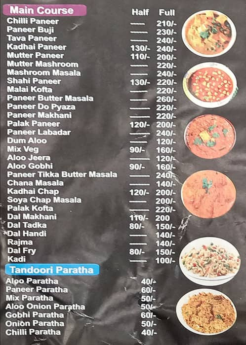 West Bangal Kolkata Hot Kathi Rolls menu 