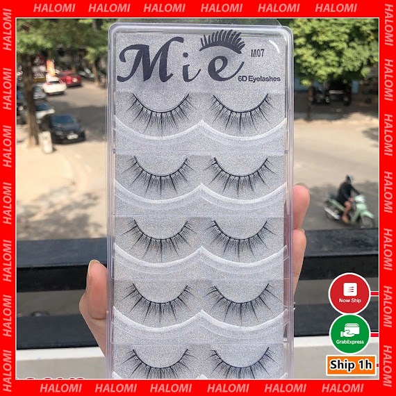 Lông Mi Giả Tự Nhiên Mie 07 6D 5 Cặp Cao Cấp Chuyên Dùng Cho Makeup