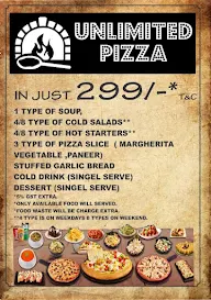 Unlimited Pizza menu 1