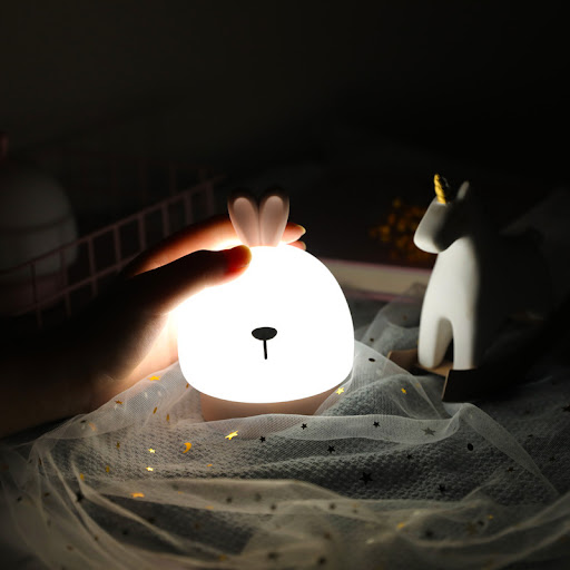Title 2, Cartoon Fawn Silicone Night Light, Eye Protecti...