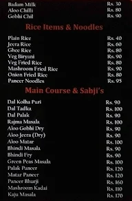 Marwadi Chaat & Tiffin Services menu 1