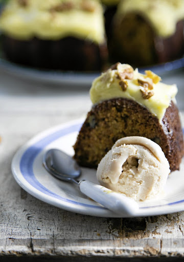 Spiced carrot cake.