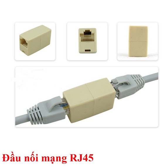 Đầu Nối Dây Cáp Mạng Internet / Lan Chuẩn Rj45 (1 Ra 1)