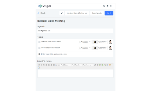 Vtiger Aide - Your new Personal Assistant