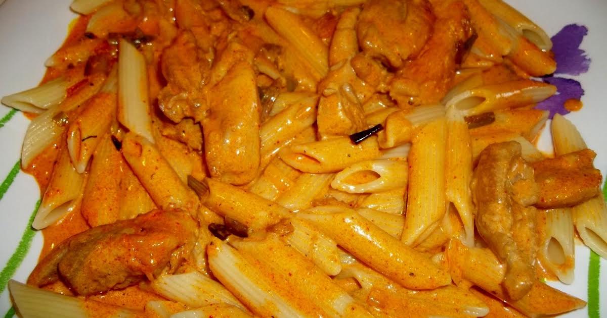 Paprika Cream Chicken &amp; Penne | Just A Pinch Recipes