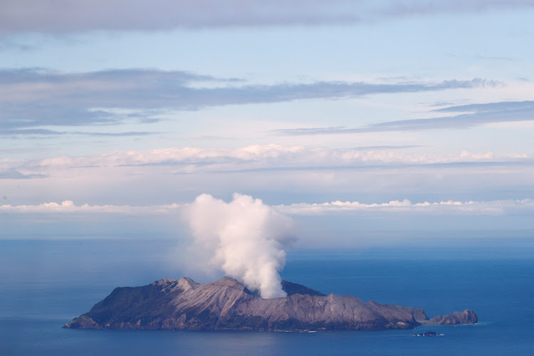 An aerial view of the Whakaari, also known as White Island volcano, in New Zealand, December 12, 2019. Picture: JORGE SILVA