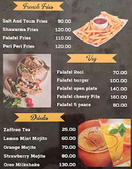 Arabian Nights Shawarma menu 2