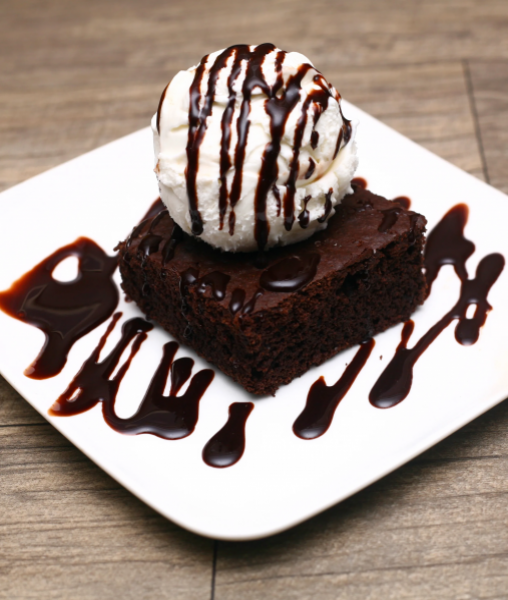 Hot Brownies With Ice Cream