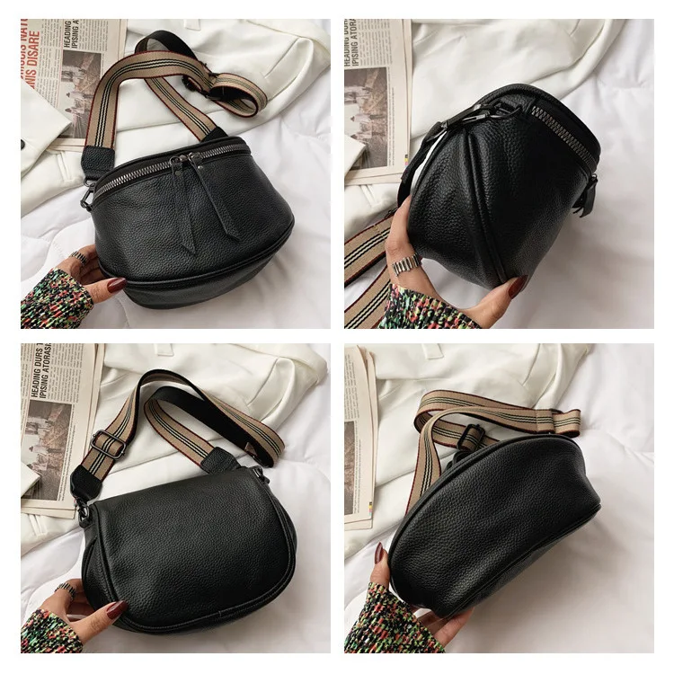 Title 9, Dames leren crossbodytas met één schouder, klei...