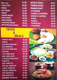 K K Thanushri Chettinadu Hotel menu 1