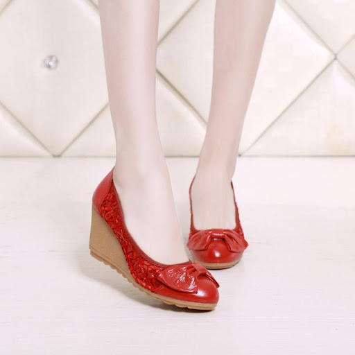 Title 6, Style Slope Heel Thick-soled Heightening Sandal...