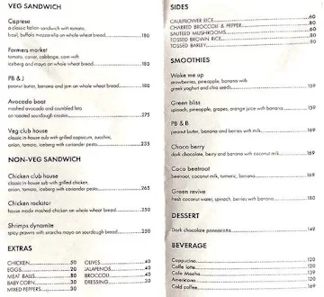 Vinz Nutribowl menu 