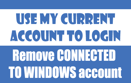 Use My Current Account To Login Microsoft SSO small promo image