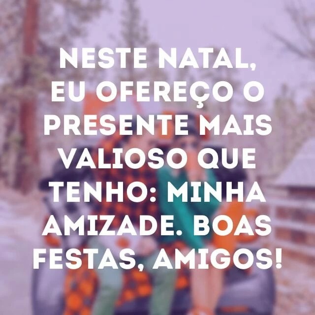 mensagem de Natal para amigos