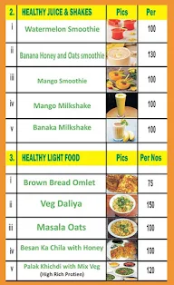 The Healthy Nation menu 2