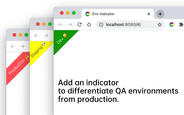 Environment Indicator chrome extension