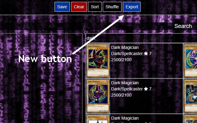 Duelingnexus deck exporter Preview image 0