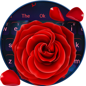 Download Red Rose Keyboard Theme For PC Windows and Mac