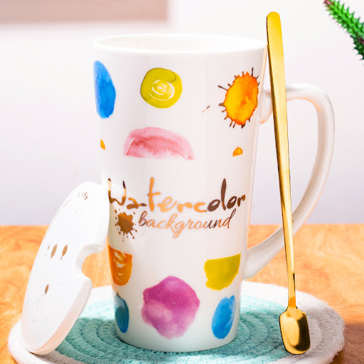 Title 5, Creative Nordic Ceramic Water Cup for stylish h...