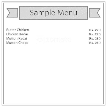 Curry Chatty Family Restaurant menu 