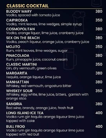 Mauj Masti Cafe & Lounge menu 