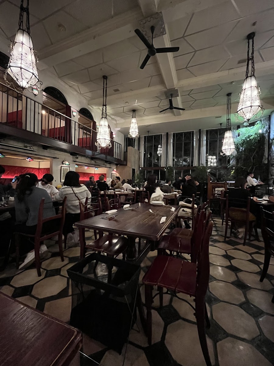 Interior of Cafe La Boheme