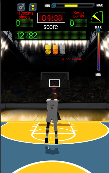 Android application FreeThrow basketball screenshort