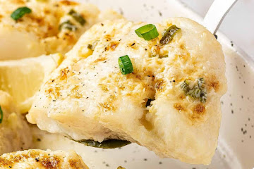 Creamy Baked Halibut